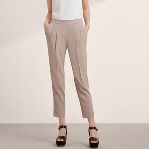 Aritzia Camel Pleated Cohan Pants